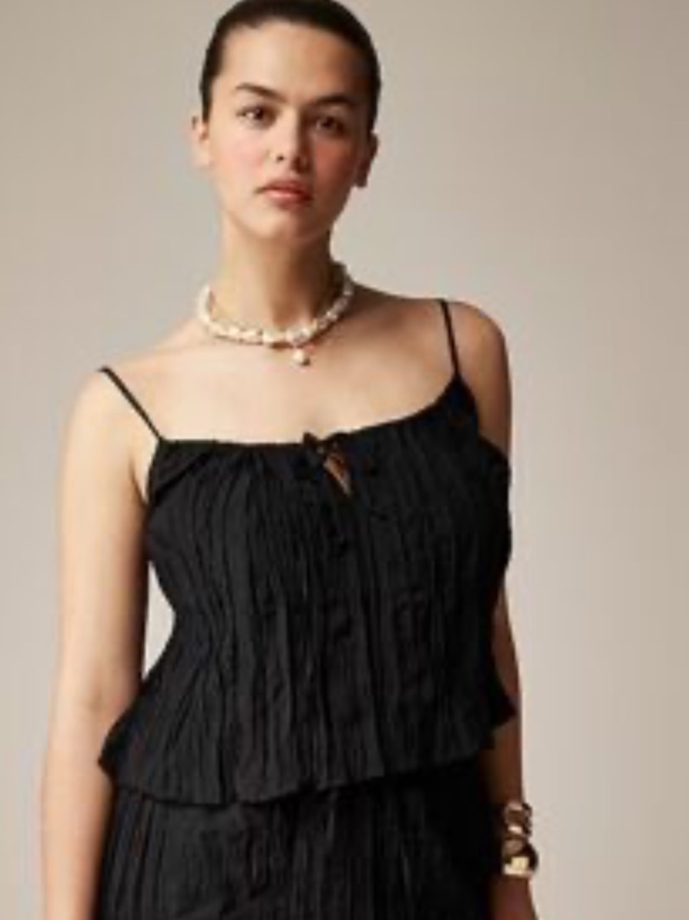 NWT J Crew Crinkled Tank Top